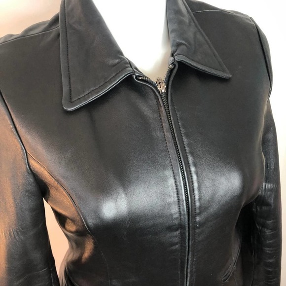 Katiana Couture Leather Jacket Size L - Picture 5 of 7